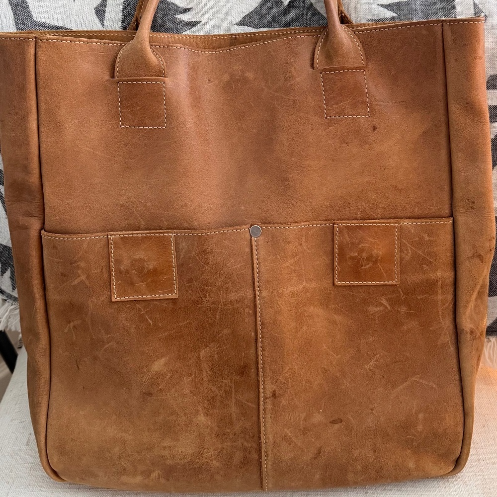 Raven & Lily Leather Tote Bag